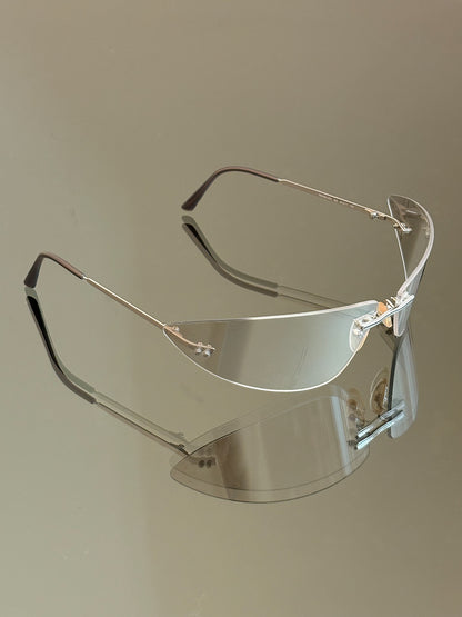 ROBERTO CAVALLI - Occhiali da sole vintage Demetra 63S – Rimless Y2K Made in Italy