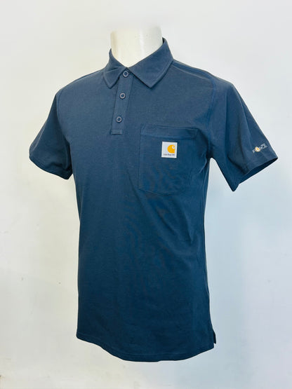 CARHARTT - Polo Force Delmont Blu Navy | S