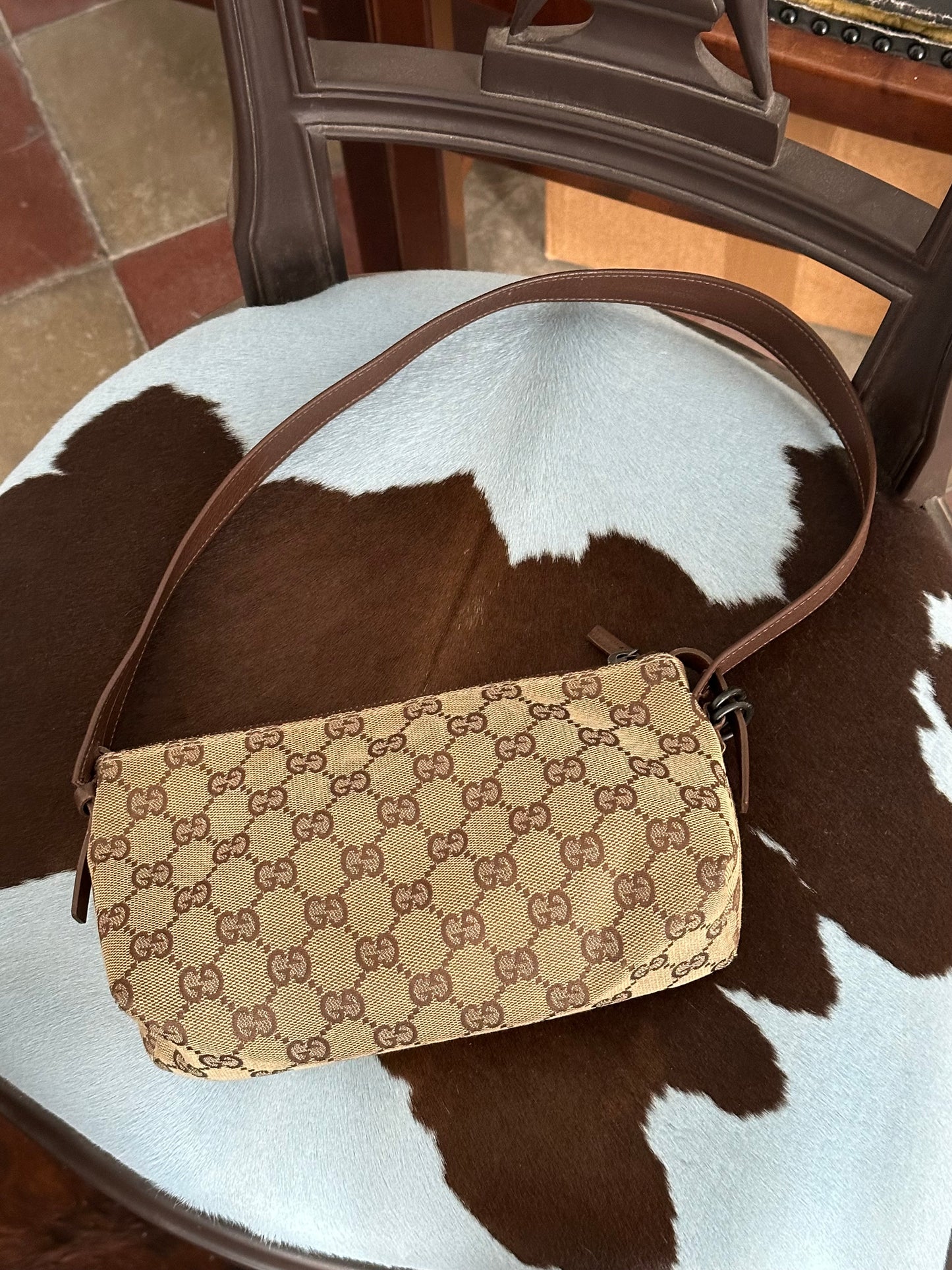 GUCCI - Pochette Abbey in Tela Monogram