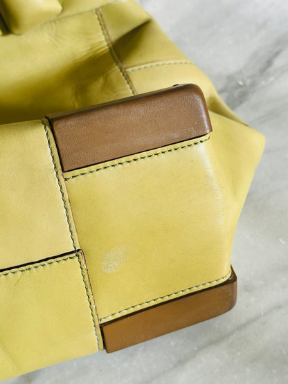 MAX MARA WEEKEND - Borsa in Pelle Verde Pistacchio Vintage Y2K Made in Italy