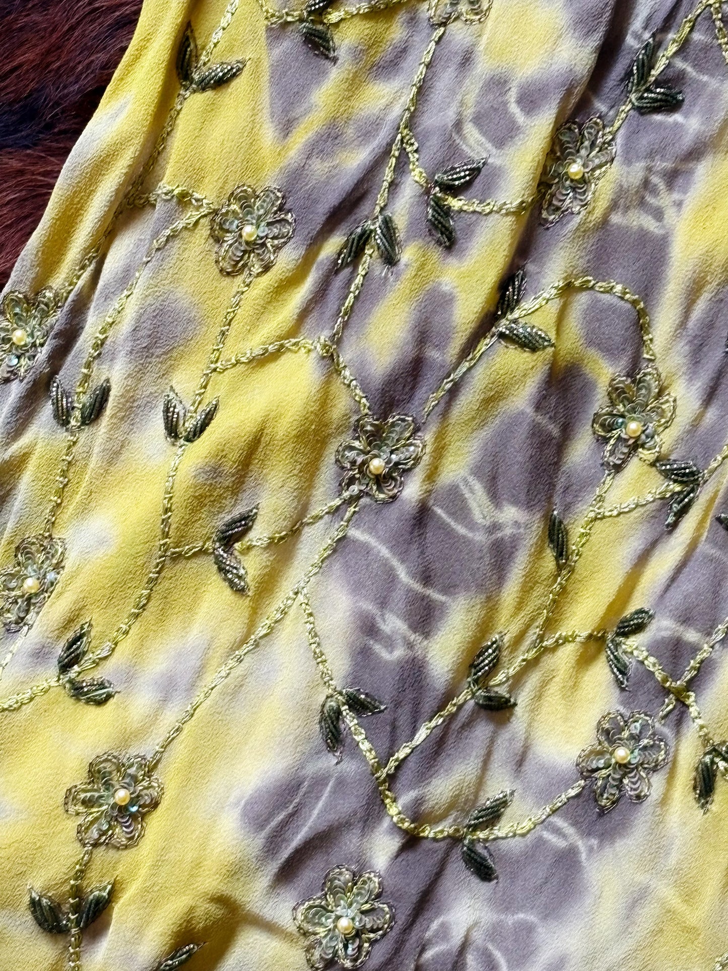 Abito Halter in Seta Ricamata con Perline – Archive Y2K Couture | Nuovo con Cartellino