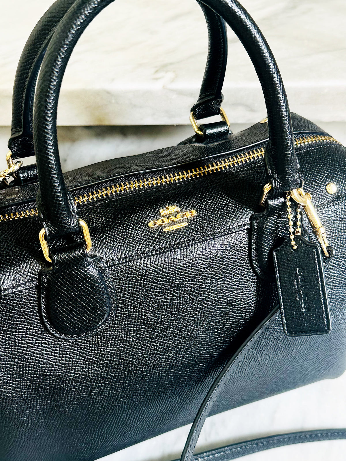 COACH - Mini Bennett Satchel F57521 in pelle nera