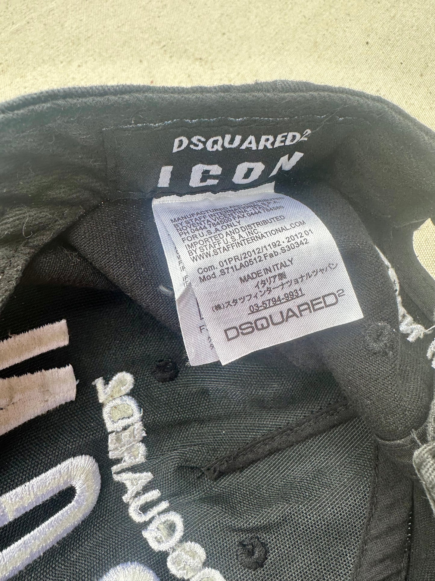 DSQUARED cappello con visiera