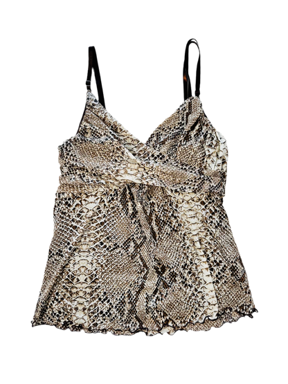 Y2k micro mesh animalier 🐍 top