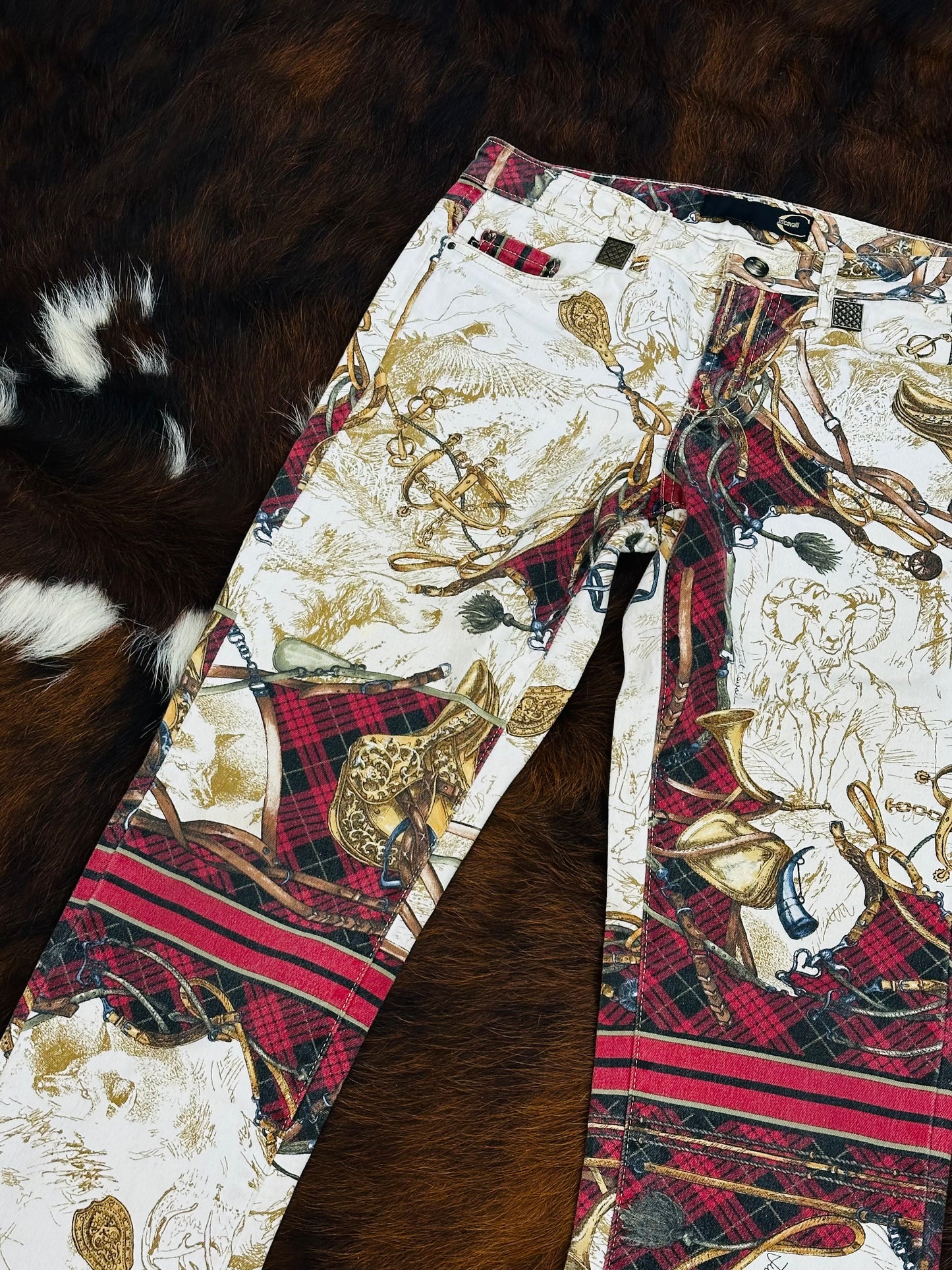 JUST CAVALLI - Pantaloni Equestrian Baroque – Early 2000s