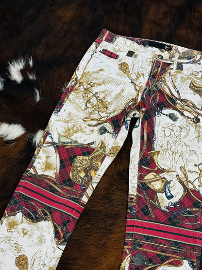 JUST CAVALLI - Pantaloni Equestrian Baroque – Early 2000s