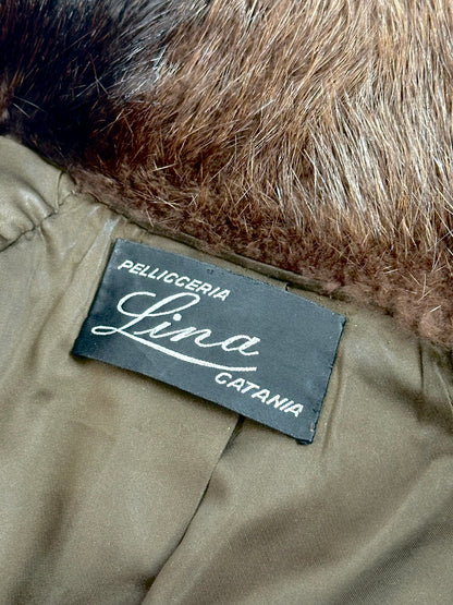 Pelliccia di Castorino Marrone - Artigianato Siciliano
