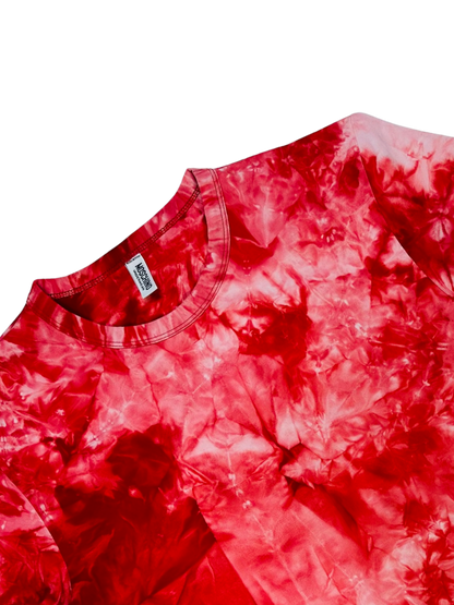 MOSCHINO - T-shirt Tie-Dye Rosso Fragola