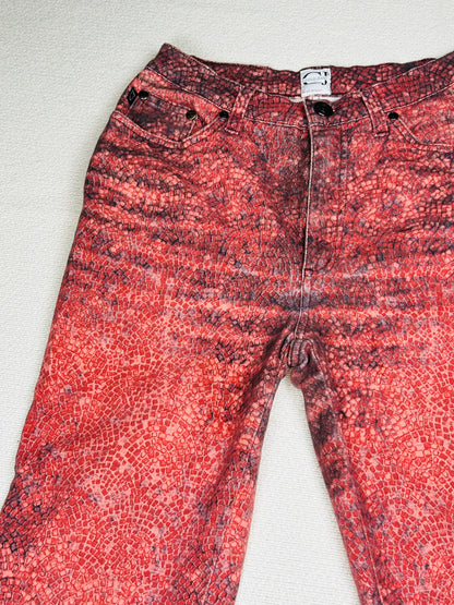 JUST CAVALLI - Pantaloni jeans animalier