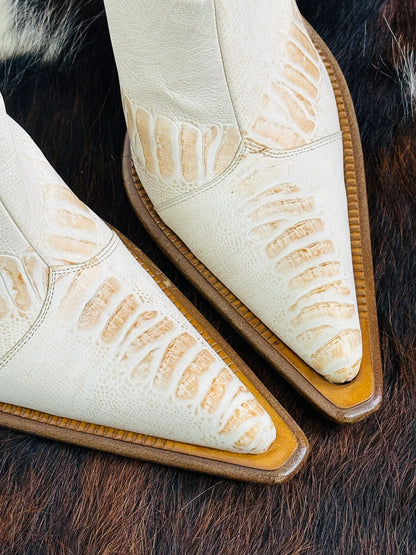 Mules texani vintage in pelle Gianni Bravo – Made in Italy | Taglia 40