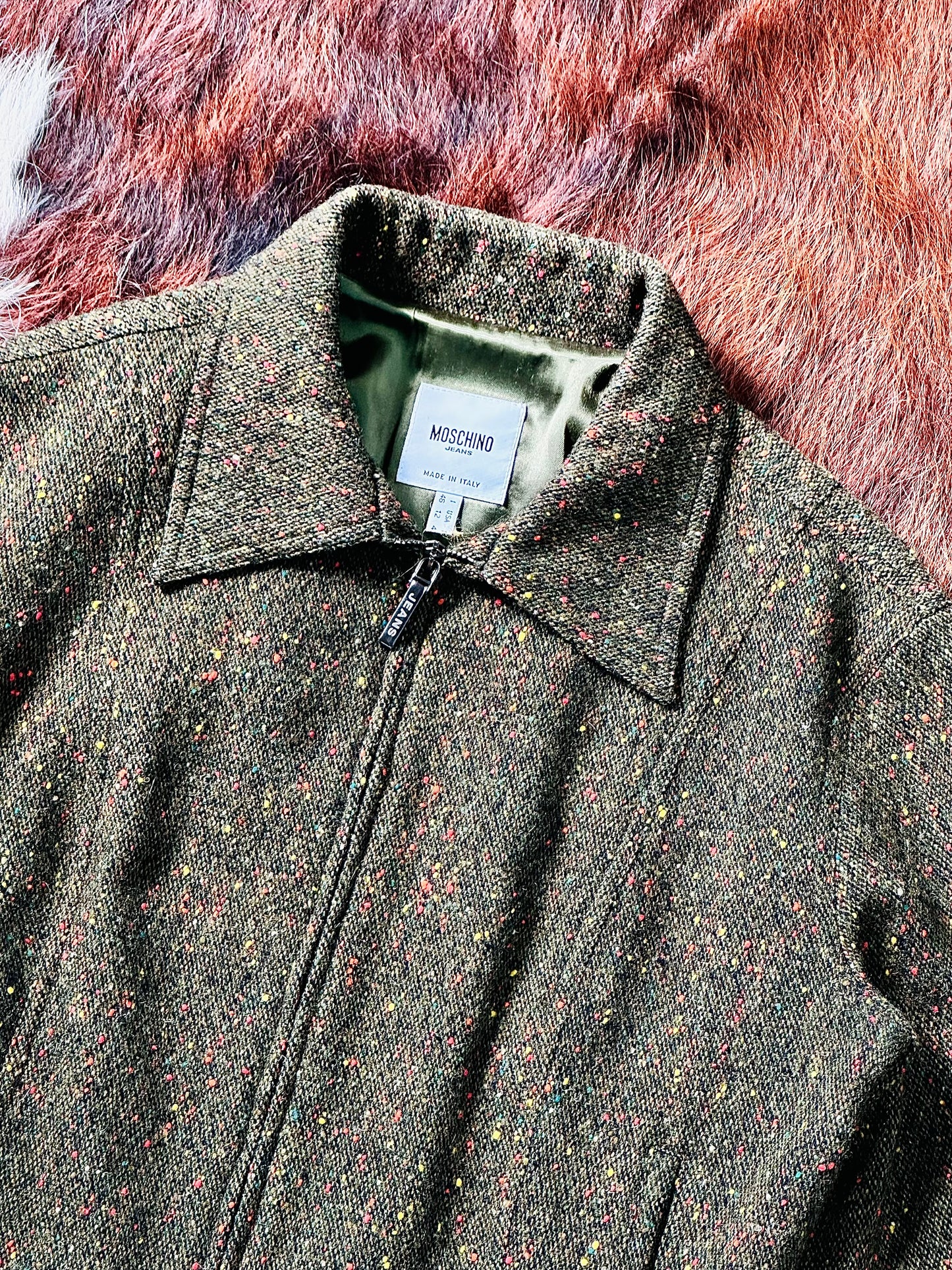 MOSCHINO JEANS - Giacca Cropped in Tweed Mélange