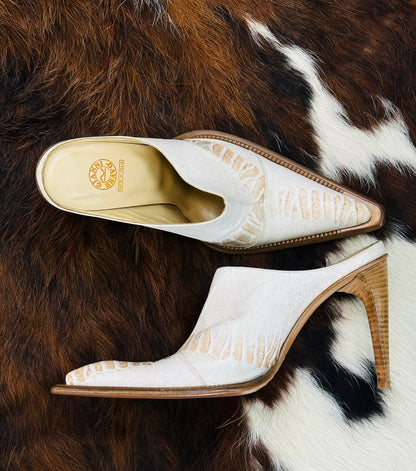 Mules texani vintage in pelle Gianni Bravo – Made in Italy | Taglia 40