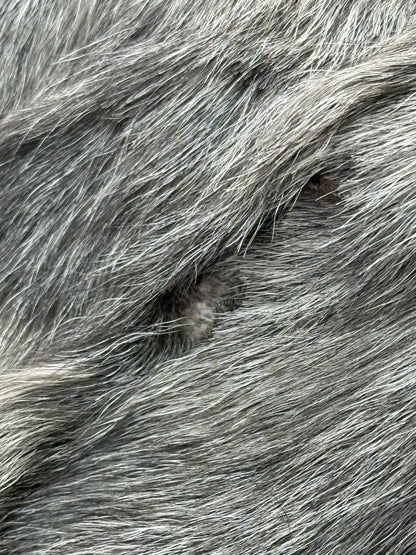 Pelliccia Vintage in Lapin Argentato