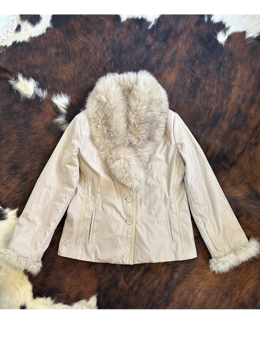 Cappotto con collo in Volpe
