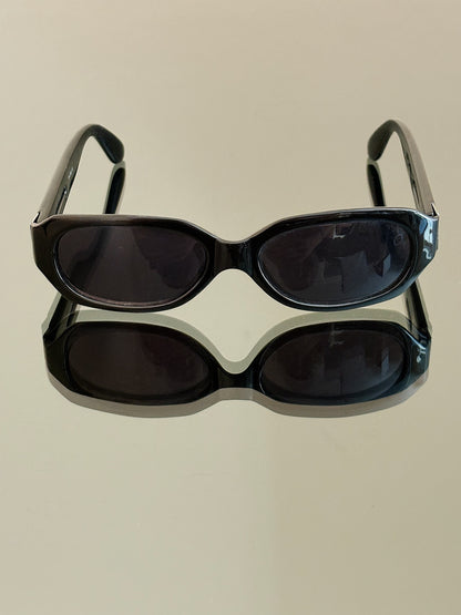 VERSACE - Occhiali da sole P-596 – montatura nera con dettagli metallici