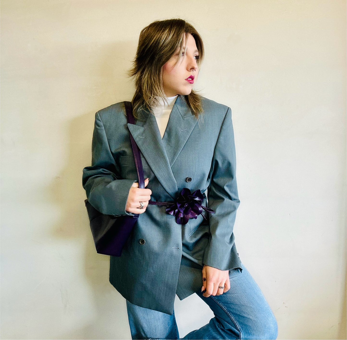 Blazer doppio petto in pura lana vergine