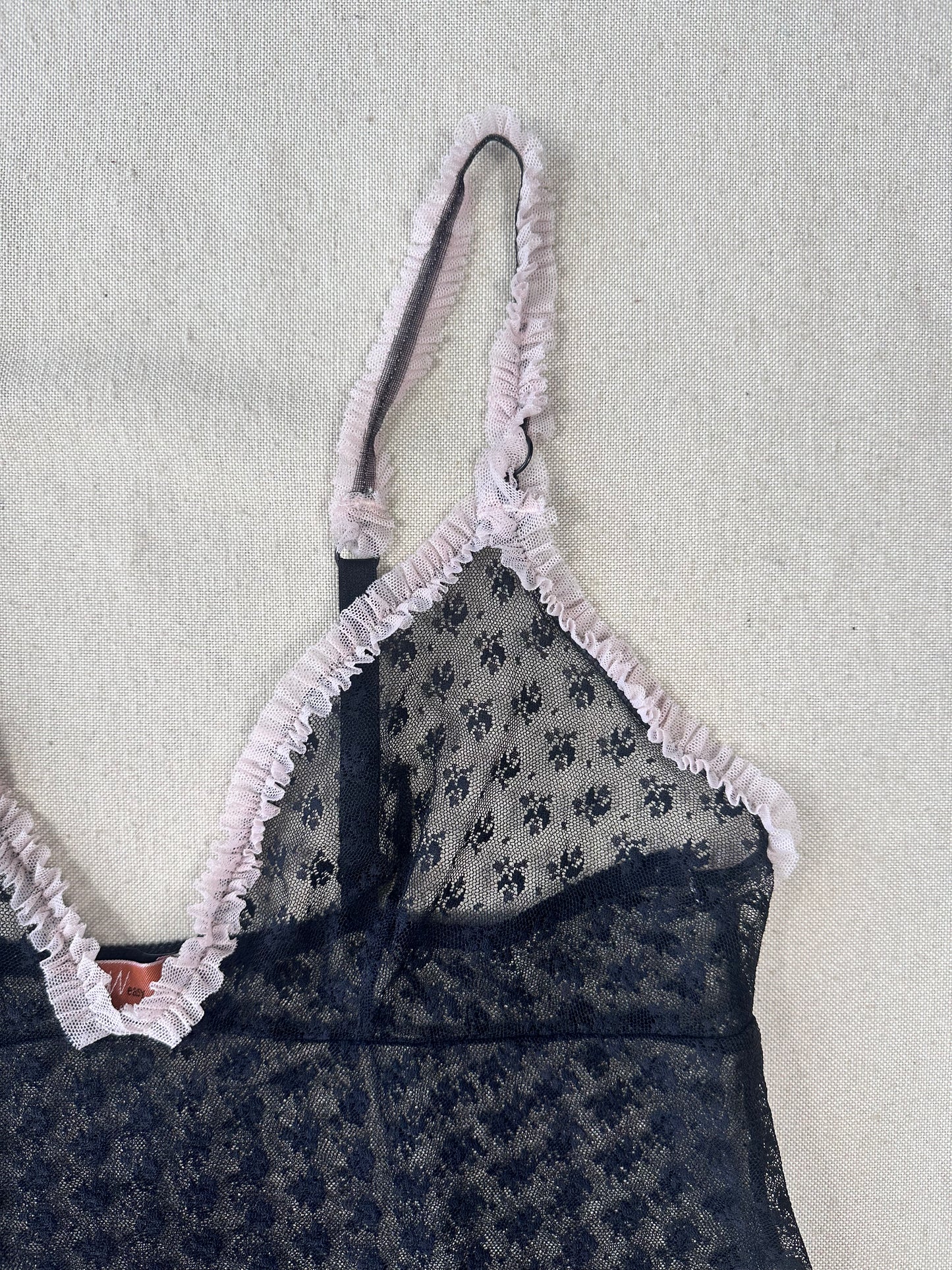 Y2k micro mesh top