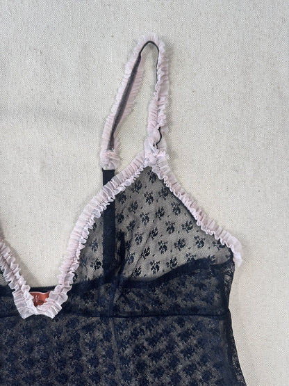 Y2k micro mesh top