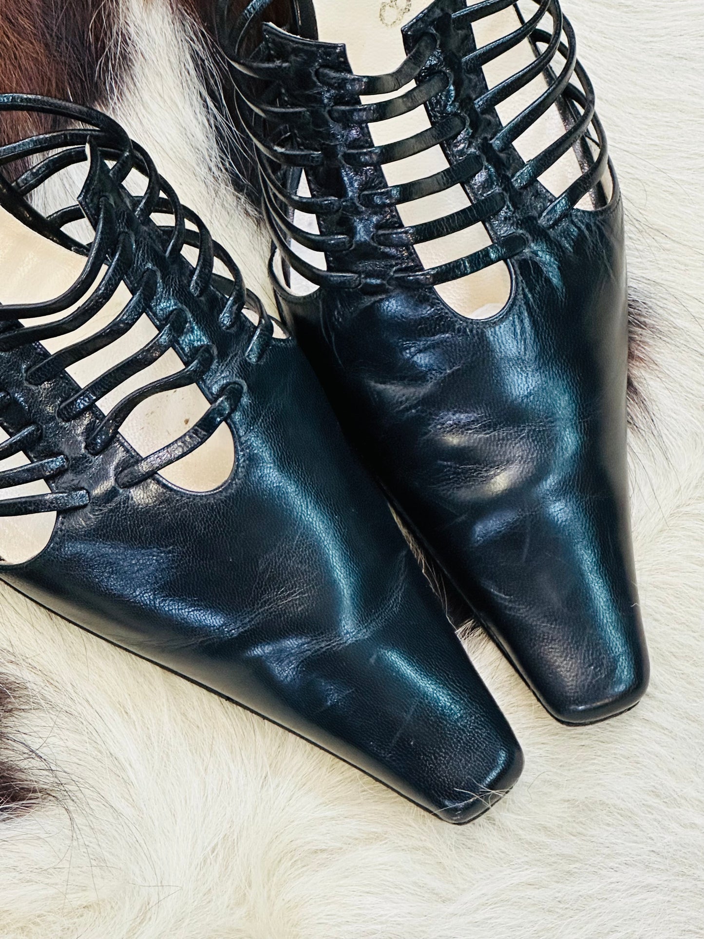 Mules nere intrecciate in pelle – Made in Italy | Taglia 38