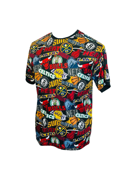 NBA x NEW ERA - T-shirt Multiteam Sticker Patch | XS