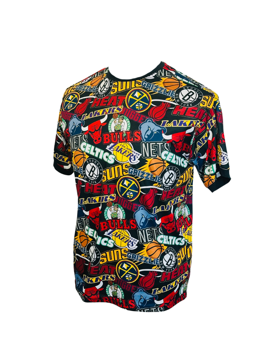 NBA x NEW ERA - T-shirt Multiteam Sticker Patch | XS