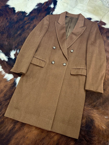 Cappotto Lungo in Lana Doppiopetto | Cammello