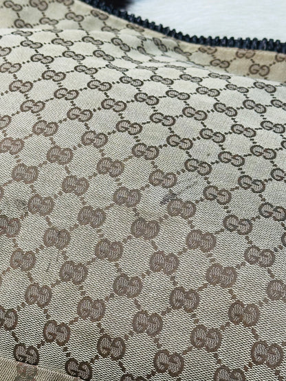 GUCCI - Shopper in Tela GG Monogram con Tracolla in Pelle