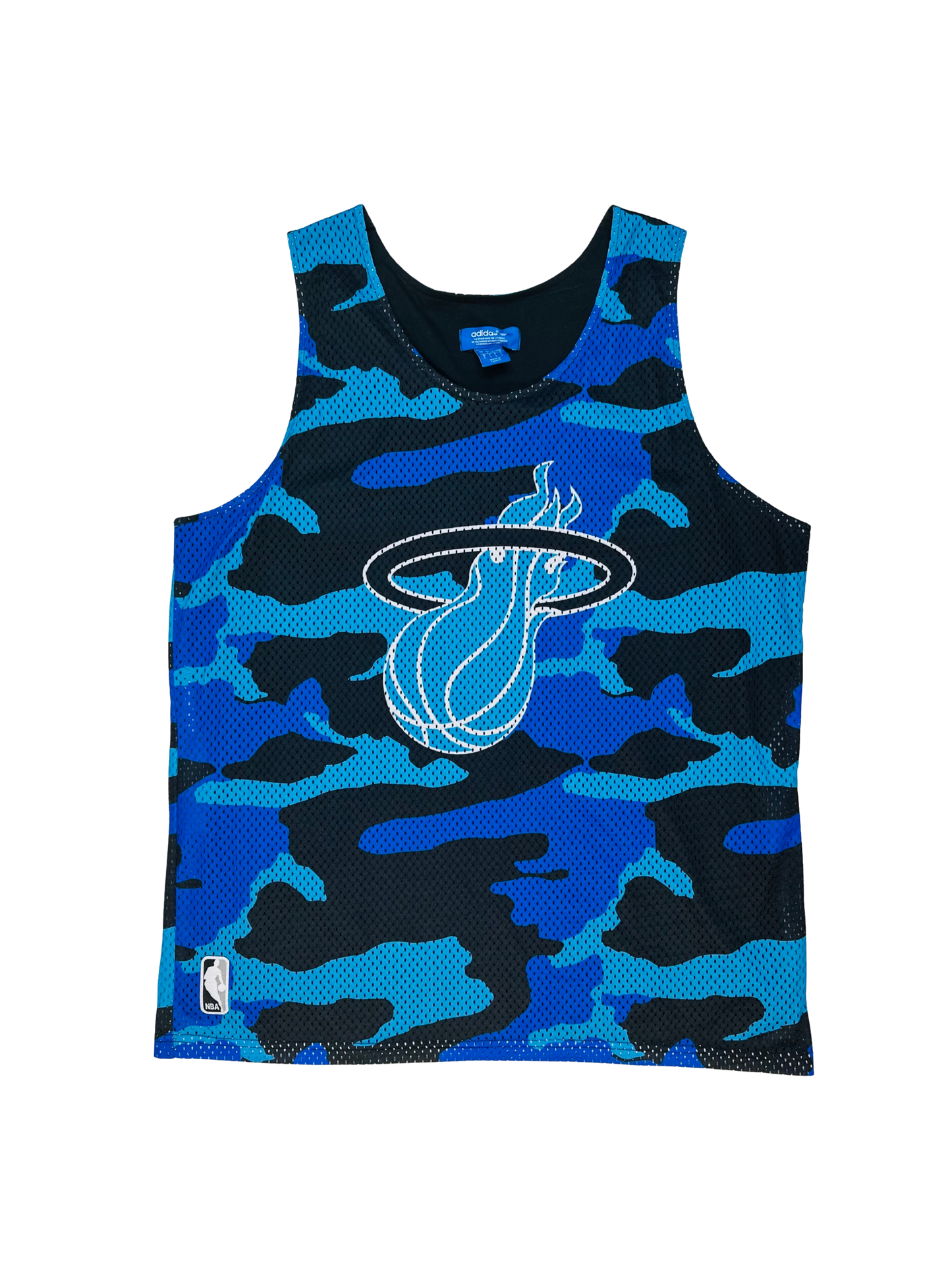 ADIDAS x NBA – Miami Heat Jersey Camouflage Blue Edition 🔹