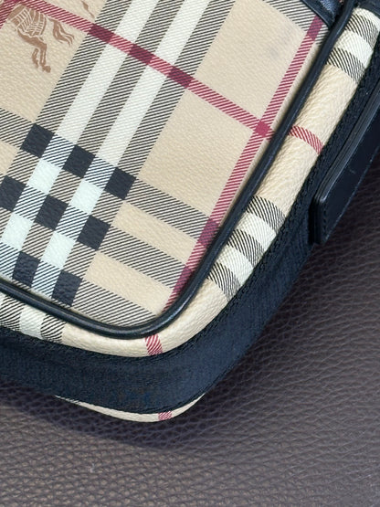BURBERRY - Borsa Check Vintage Messenger | Canvas Beige e Nero