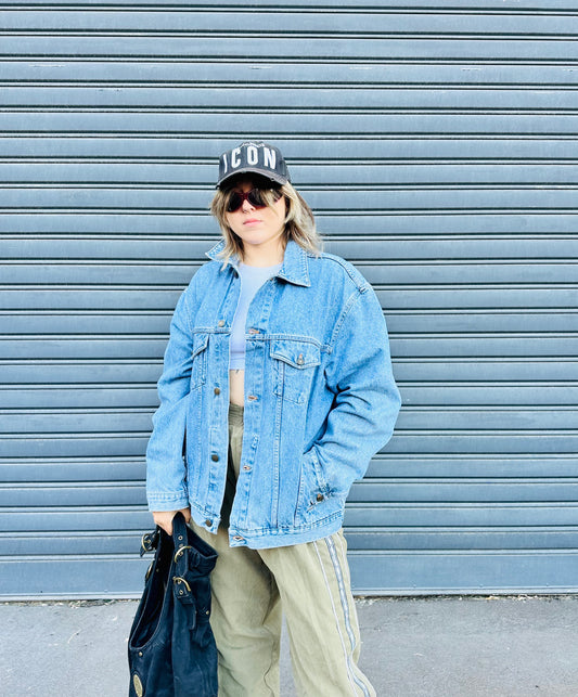 Wampum vintage jeans jacket large