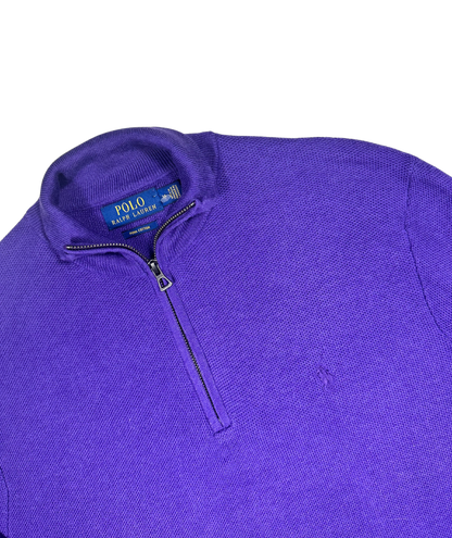 POLO RALPH LAUREN - Pullover viola zip