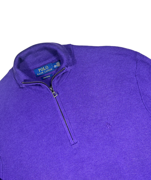 POLO RALPH LAUREN - Pullover viola zip