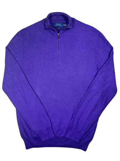 POLO RALPH LAUREN - Pullover viola zip