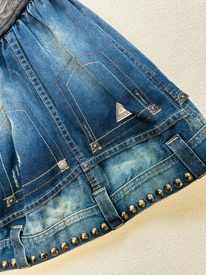GUESS - Abito corsetto anni 2000 in Denim