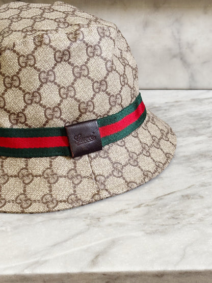 GUCCI - Cappello GG Supreme con Web Stripe