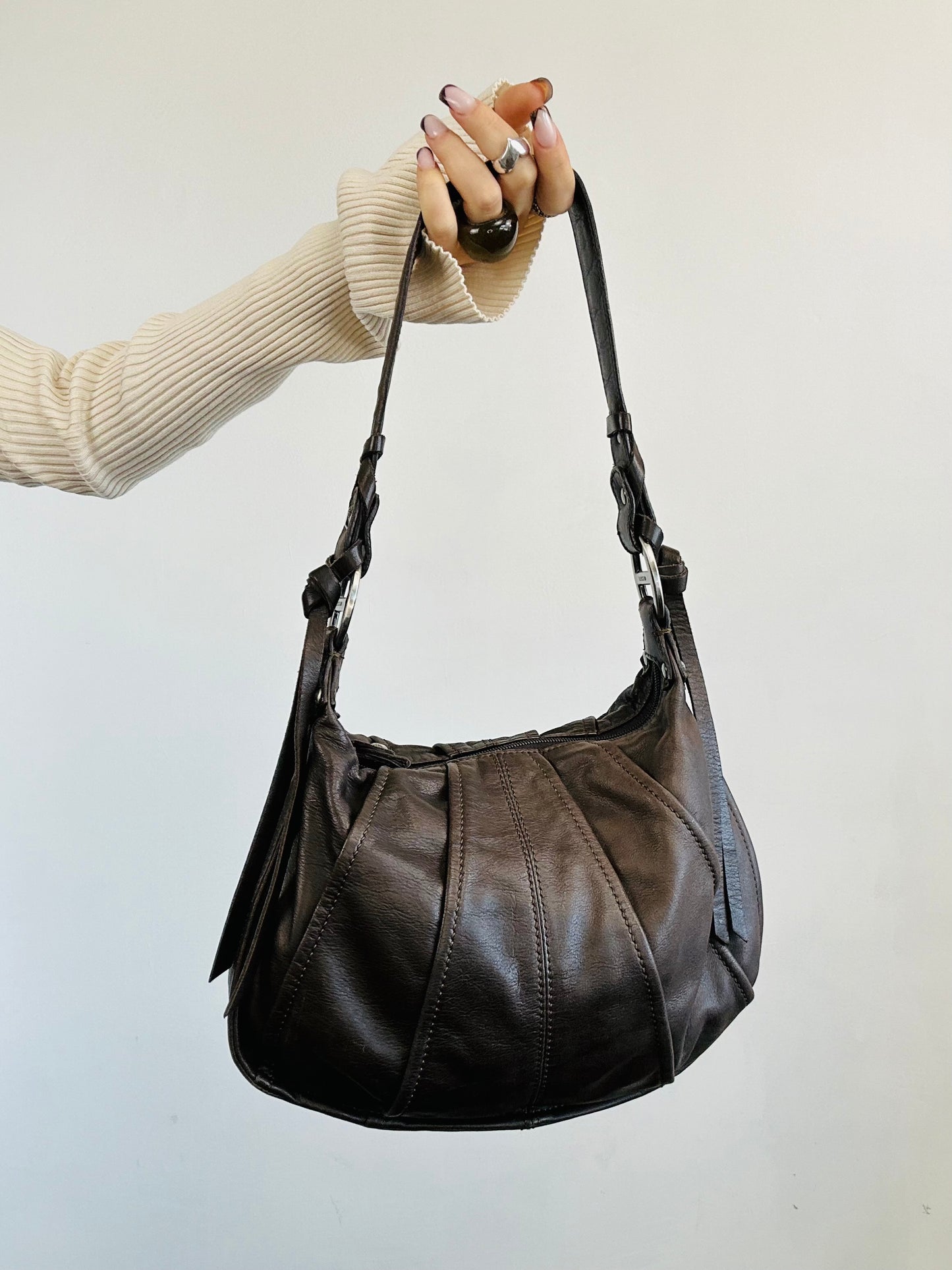 Borsa a spalla in pelle