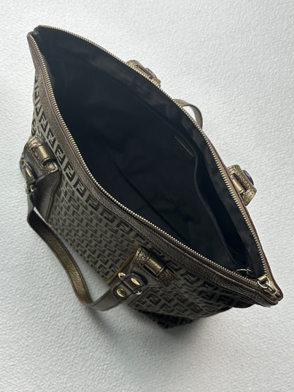 FENDI - Shopper Zucca Canvas & Leather