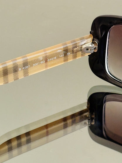 BURBERRY - Occhiali da sole vintage B 4087 3001/8G Vintage – Check Beige – Made in Italy