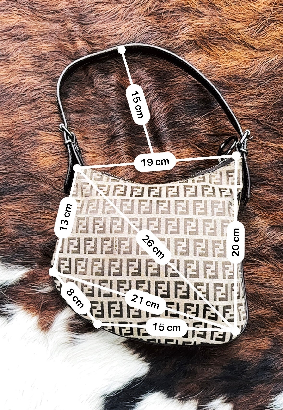 FENDI - Oyster Mini Monogram Zucca Canvas – Iconic Y2K