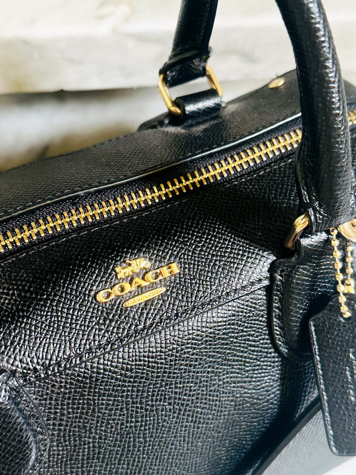 COACH - Mini Bennett Satchel F57521 in pelle nera