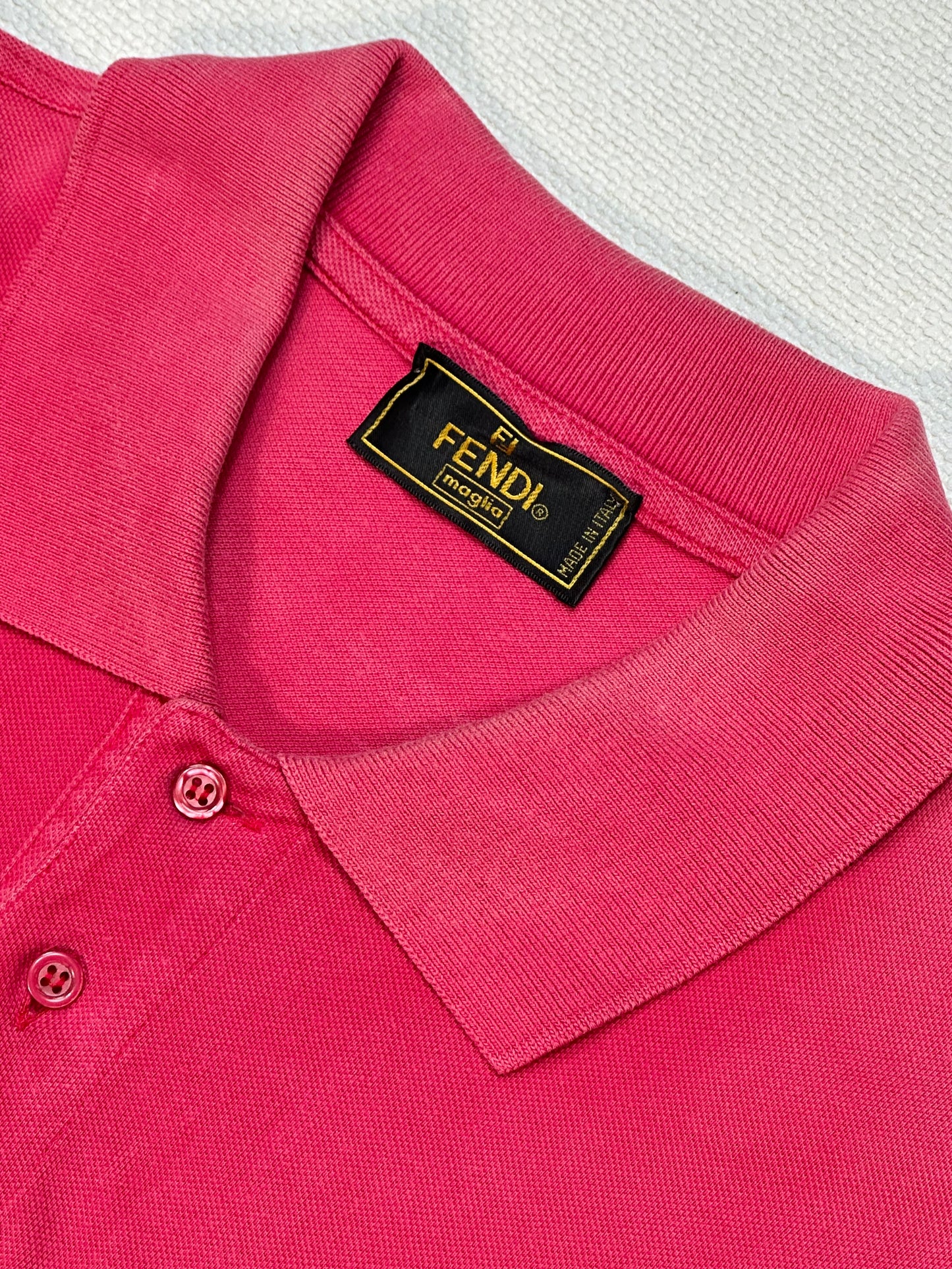 FENDI - Polo color rosa magenta
