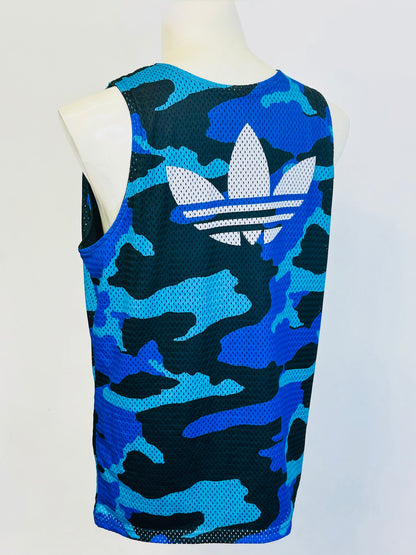 ADIDAS x NBA – Miami Heat Jersey Camouflage Blue Edition 🔹