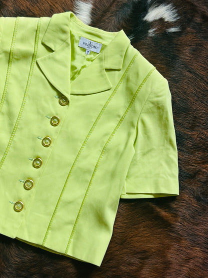 VALENTINO - Miss V Giacca Lime Vintage – Made in Italy