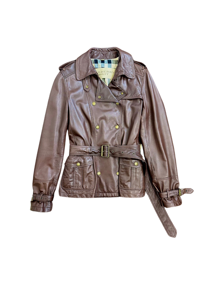 BURBERRY - Trench in pelle