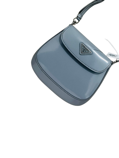 PRADA - Cleo in Pelle Spazzolata Grigio Ghiaccio| MEDIUM e SMALL