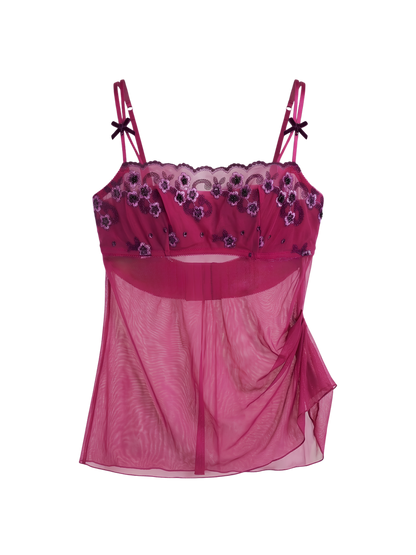 Y2k micromesh top 💕🌸