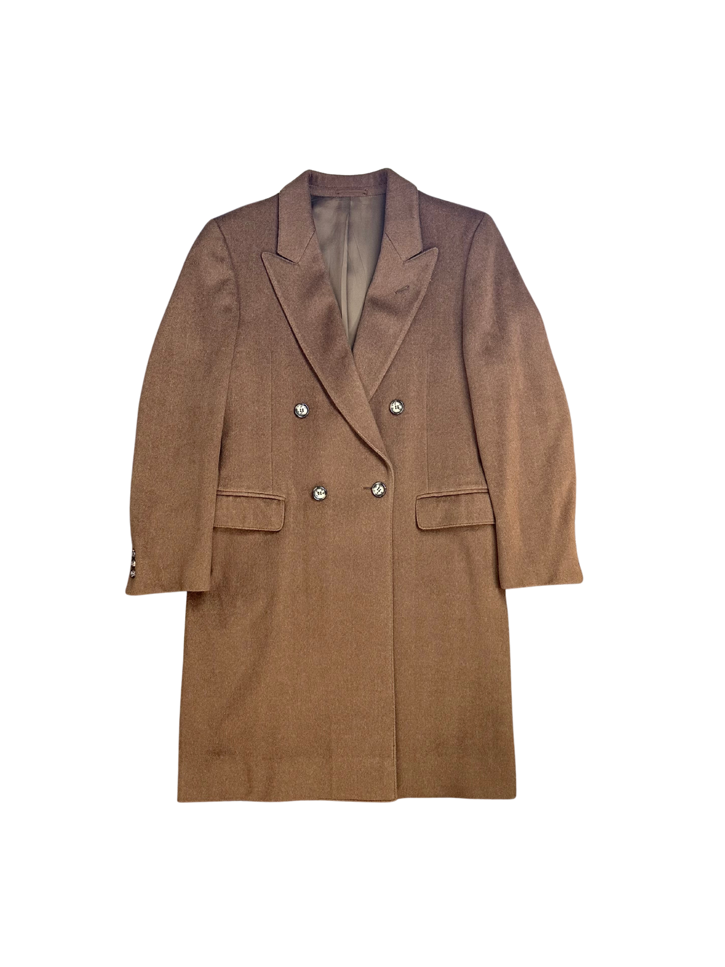 Cappotto Lungo in Lana Doppiopetto | Cammello