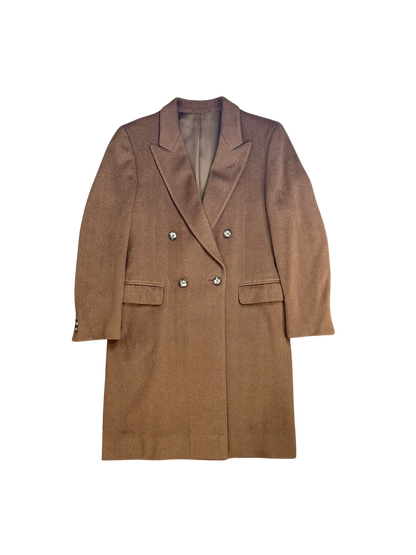 Cappotto Lungo in Lana Doppiopetto | Cammello