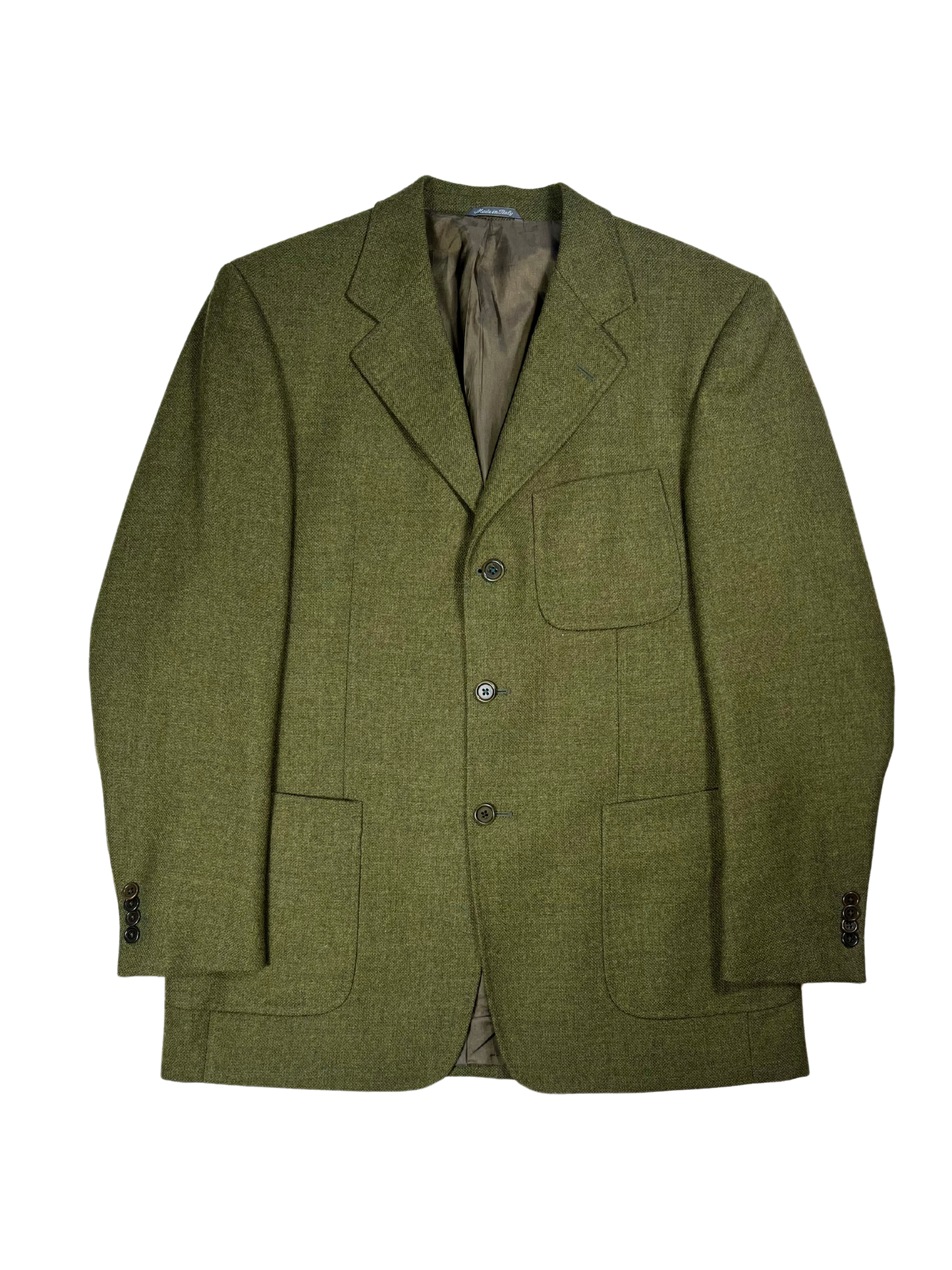 Giacca Blazer Vintage - Lana e cashmere verde