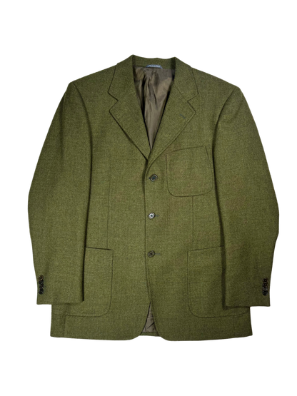 Giacca Blazer Vintage - Lana e cashmere verde